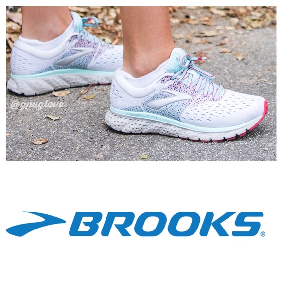 brooks glycerin 16 white blue pink